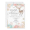 Winter ONEderland Snow Birthday Invitation Silver