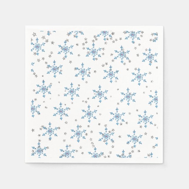 Winter Onederland Snowflake Napkin (Front)