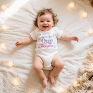 Winter Onederland Snowflakes Girl Snow Birthday Baby Bodysuit
