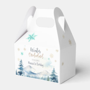 Winter onederland wonderful birthday favor box