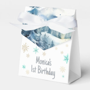 Winter onederland wonderful birthday favor box