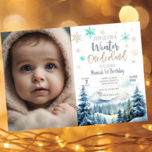 Winter onederland wonderful photo birthday