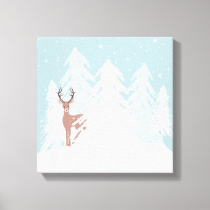 Winter Onederland Wonderland Deer Canvas Print