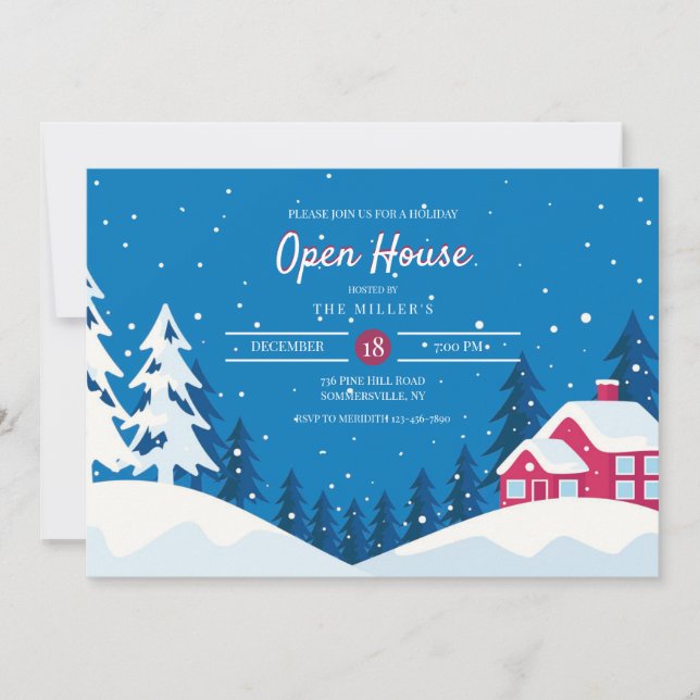 Winter Open House Invitation (Front)