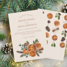 Winter Orange Slices Dried Citrus Cinnamon Wedding