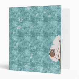 winter owl Avery Signature Binder