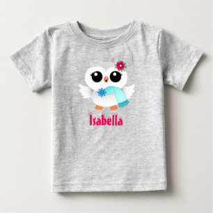Winter Owl Baby T-Shirt