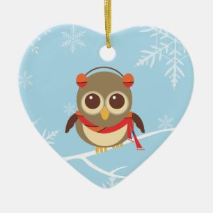 Winter Owl Christmas Ornament