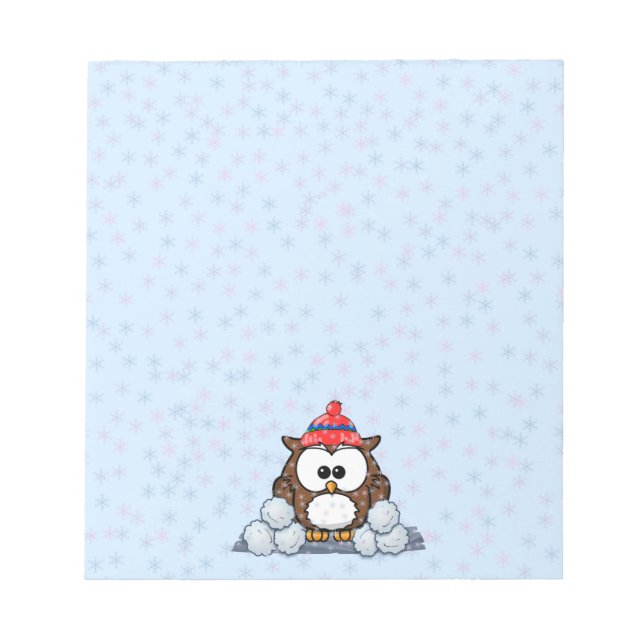 winter owl notepad (Front)
