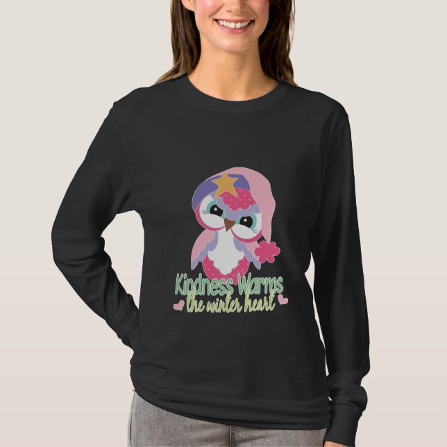 Winter Owl womens t-shirt (Front)