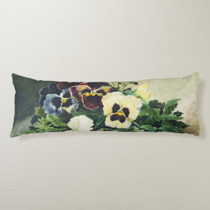 Winter Pansies, 1884 Body Pillow