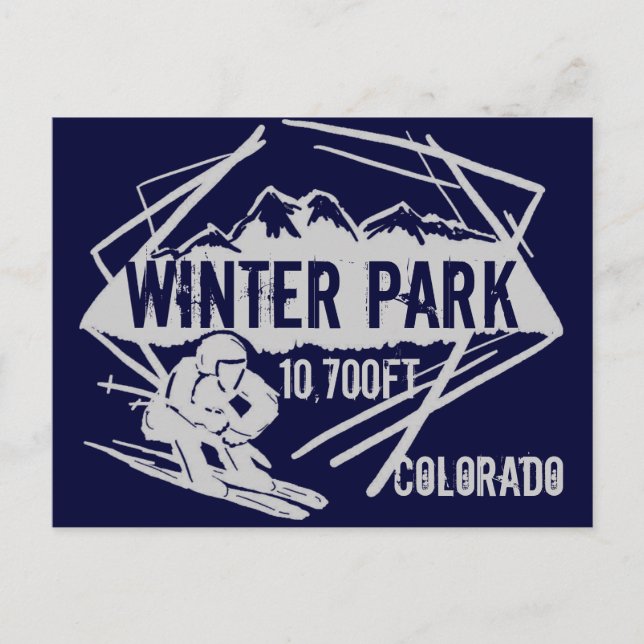 Winter Park Colorado carte postale d'élévation de  (Devant)
