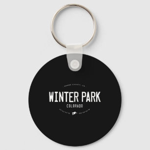 Winter Park Colorado Graphic Distressed Vintage Sn Keychain