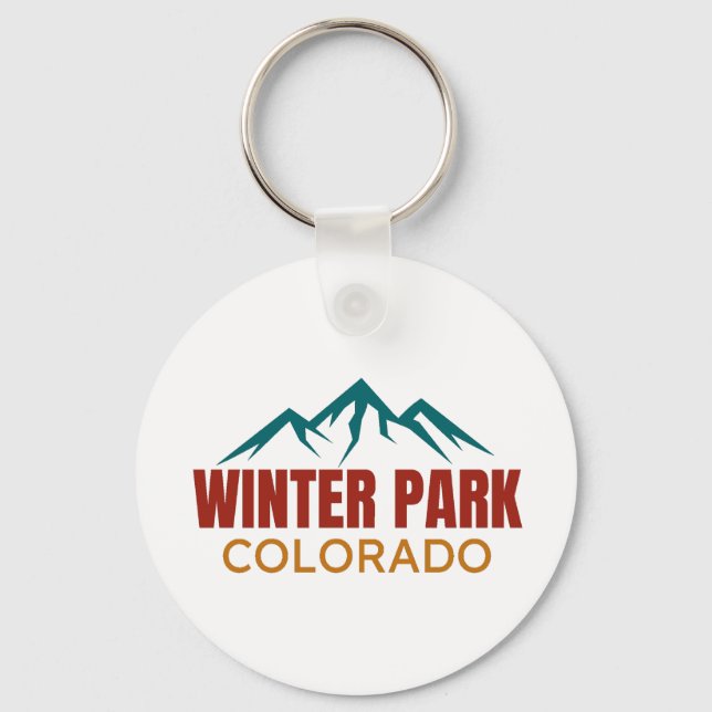 Winter Park Colorado Keychain (Front)