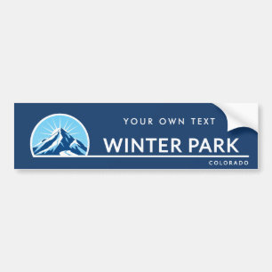 Winter Park Colorado mountain ski resort Bumper Sticker