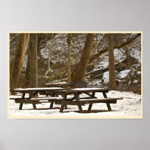 Winter Park Scene Photo Poster