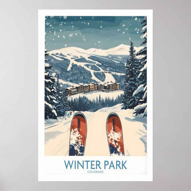 Winter Park Ski Print - Colorado 1 (Front)