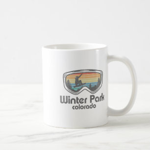 Winter Park Snowboarding Retro Colorado Snowboard Coffee Mug
