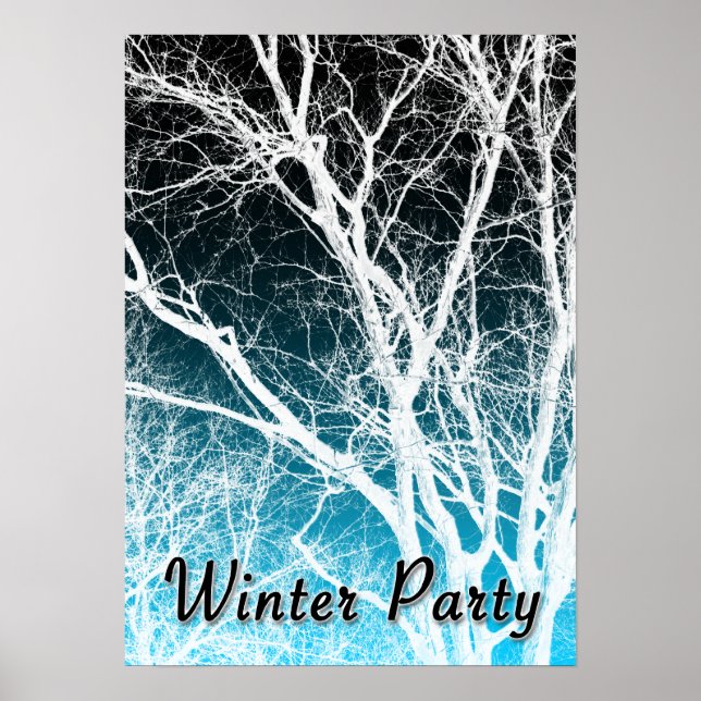 winter party : ghost tree poster (Front)