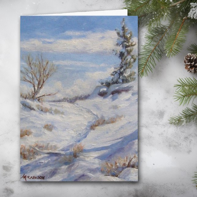 Winter Path Art Christmas Card (Creator Uploaded)