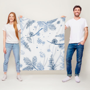 Winter Pattern 2 Fleece Blanket