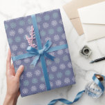 Winter Pattern Blue and White Snowflakes Wrapping Paper<br><div class="desc">Beautiful winter pattern of snowflakes for a Christmas present.</div>