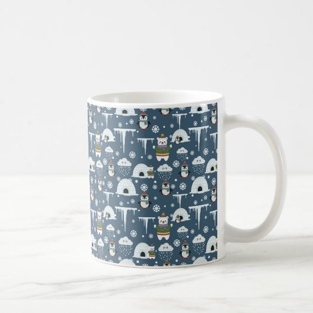 Winter Pattern Coffee Mug (Right)