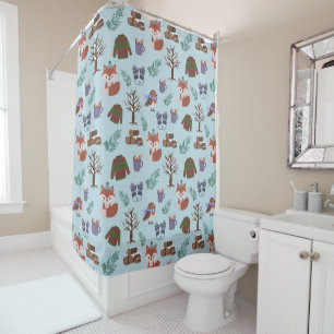 Winter Pattern Shower Curtain