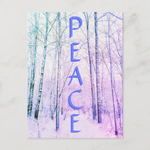 WINTER PEACE2 LIGHT POSTCARD