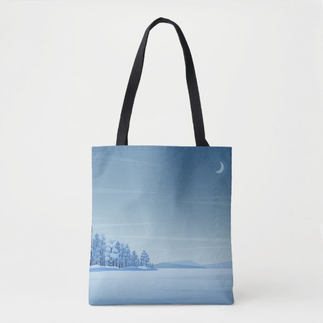 Winter Peace Shopping Errand Tote Bag (Front)