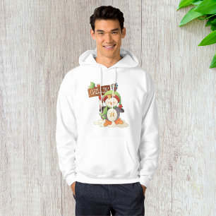 Winter Penguin & Bird Chillin Christmas Holiday Hoodie