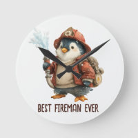 Winter Penguin Firefighter Ping Pong Paddle