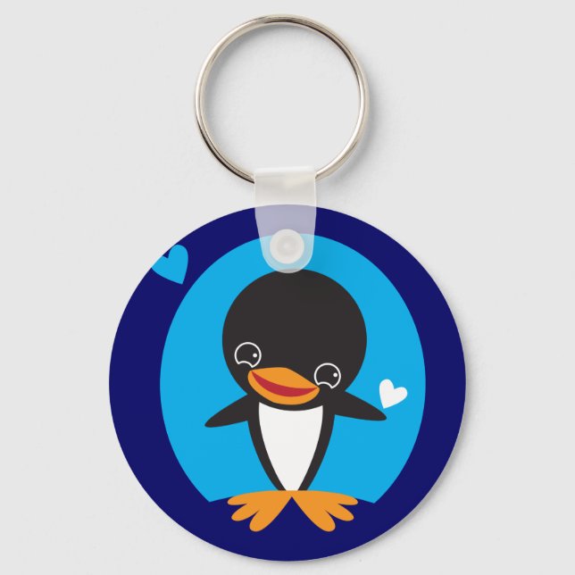 Winter Penguin Keychain (Front)