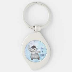 winter penguin keychain