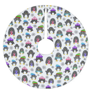 Winter Penguins Brushed Polyester Tree Skirt