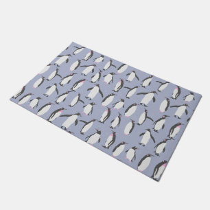 Winter Penguins seamless pattern + your ideas Doormat
