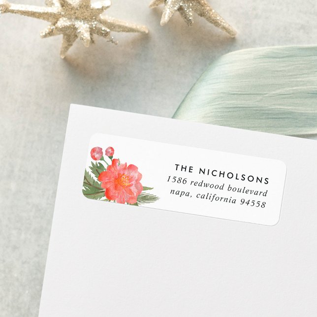 Winter Peony Return Address (Creator Uploaded)