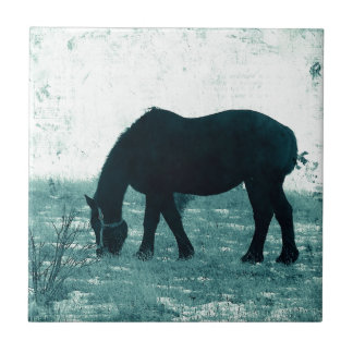 Winter Percheron Tile