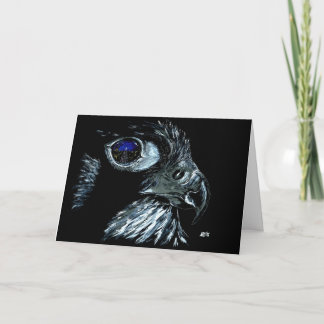Winter Peregrine Traditional no front text Holiday Card