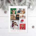 Winter Photo Collage Holiday Card<br><div class="desc">Customize for almost any occasion with 6 photo layout and editable text.</div>