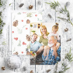 Winter Pine Berry Merry Christmas Script Photo Hol Holiday Card<br><div class="desc">Looking for a beautiful and unique holiday card to send to your friends and family this year? Look no further than our Winter Pine Berry Merry Christmas Script Photo Holiday Card! This simple and elegant card features your favourite full bleed mid to dark-toned photo, overlaid with 'Merry Christmas' in a...</div>