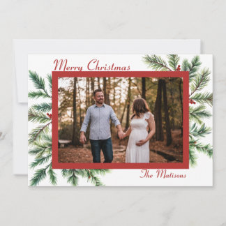 Winter Pine Christmas Card