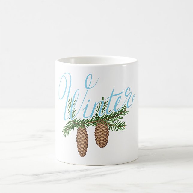 Winter Pine Cones Coffee Mug (Creator Uploaded)
