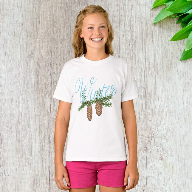 Winter Pine Cones T-Shirt (Creator Uploaded)