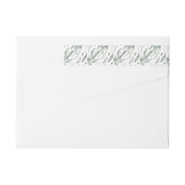 Winter Pine | Holiday Wrap Around Label (Back)