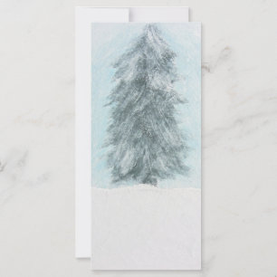 Winter Pine Tree - Acrylic Painting