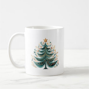 Winter Pine Tree Christmas Coffee Mug