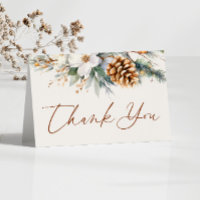 Winter Pine Tree Floral Baby Shower