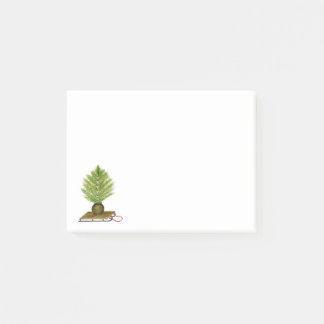 Winter Pine Tree on Sled Post-it Notes