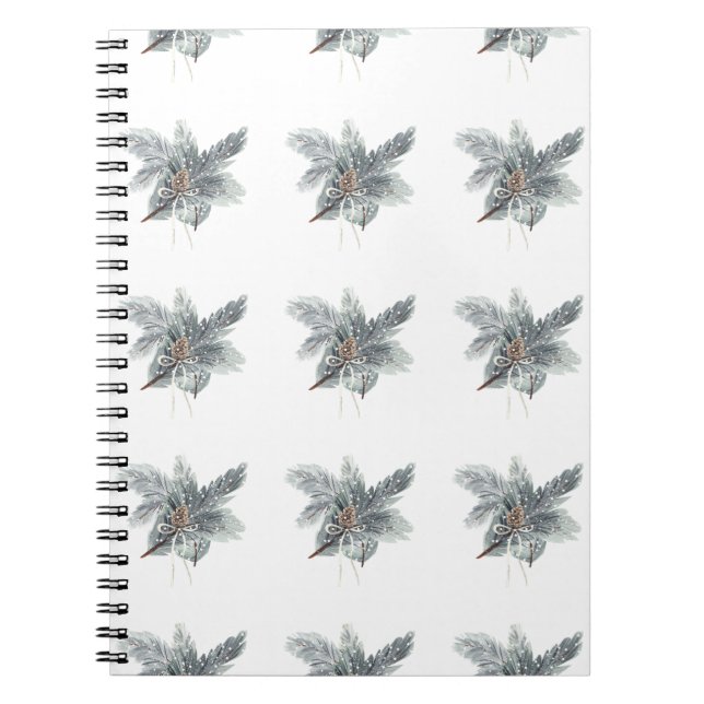 Winter Pinecone Notebook (Front)